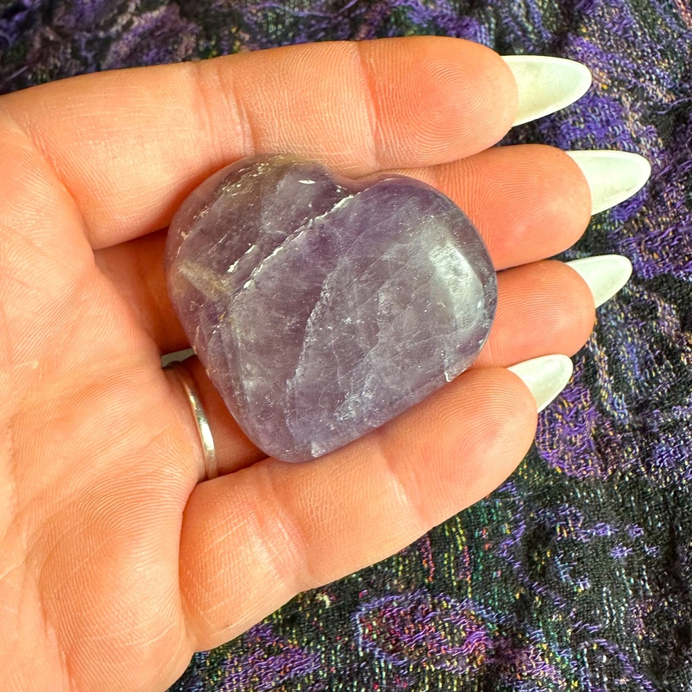 Amethyst Crystal Heart